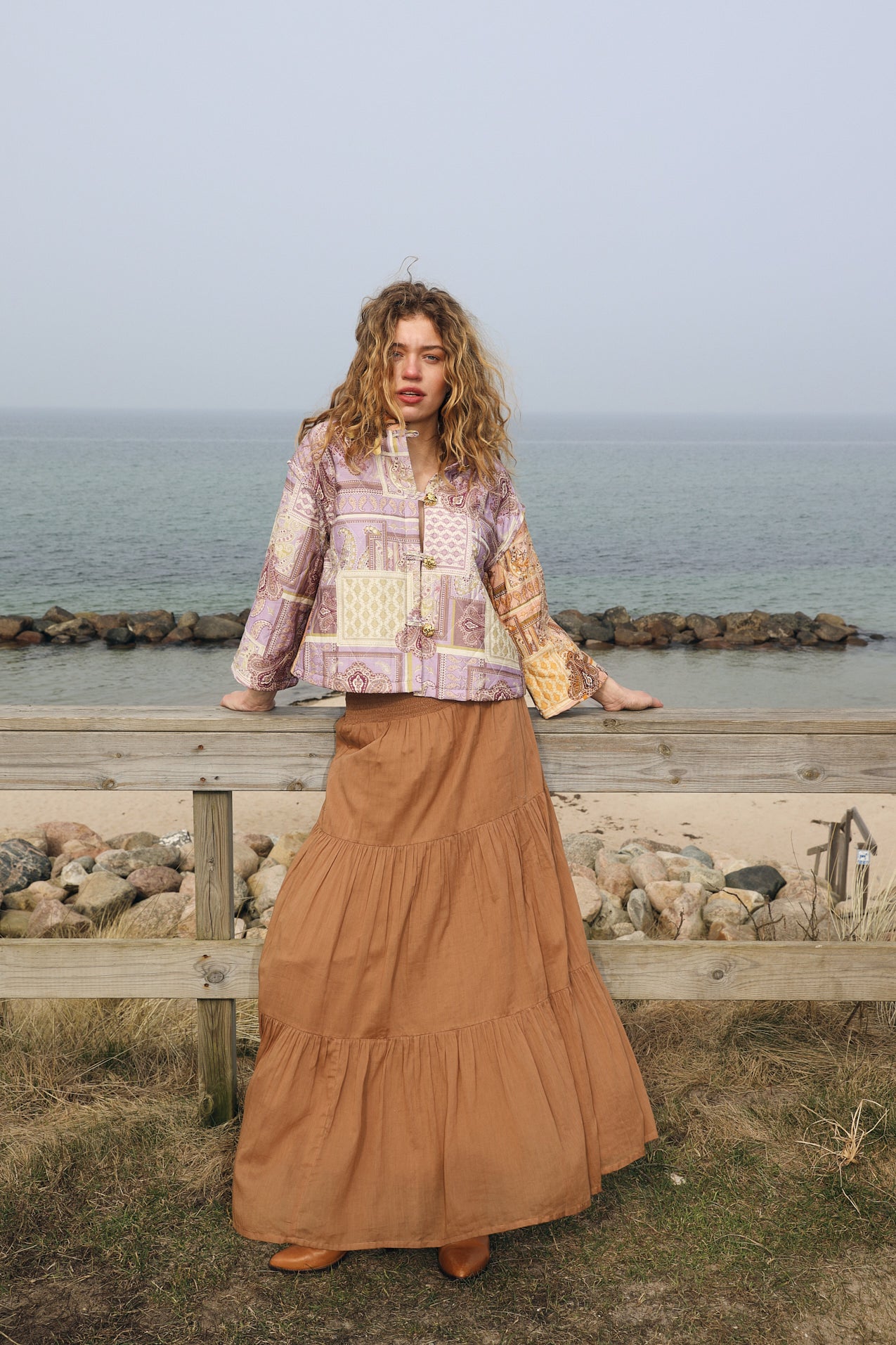 DiamondLL Maxi Skirt - Camel
