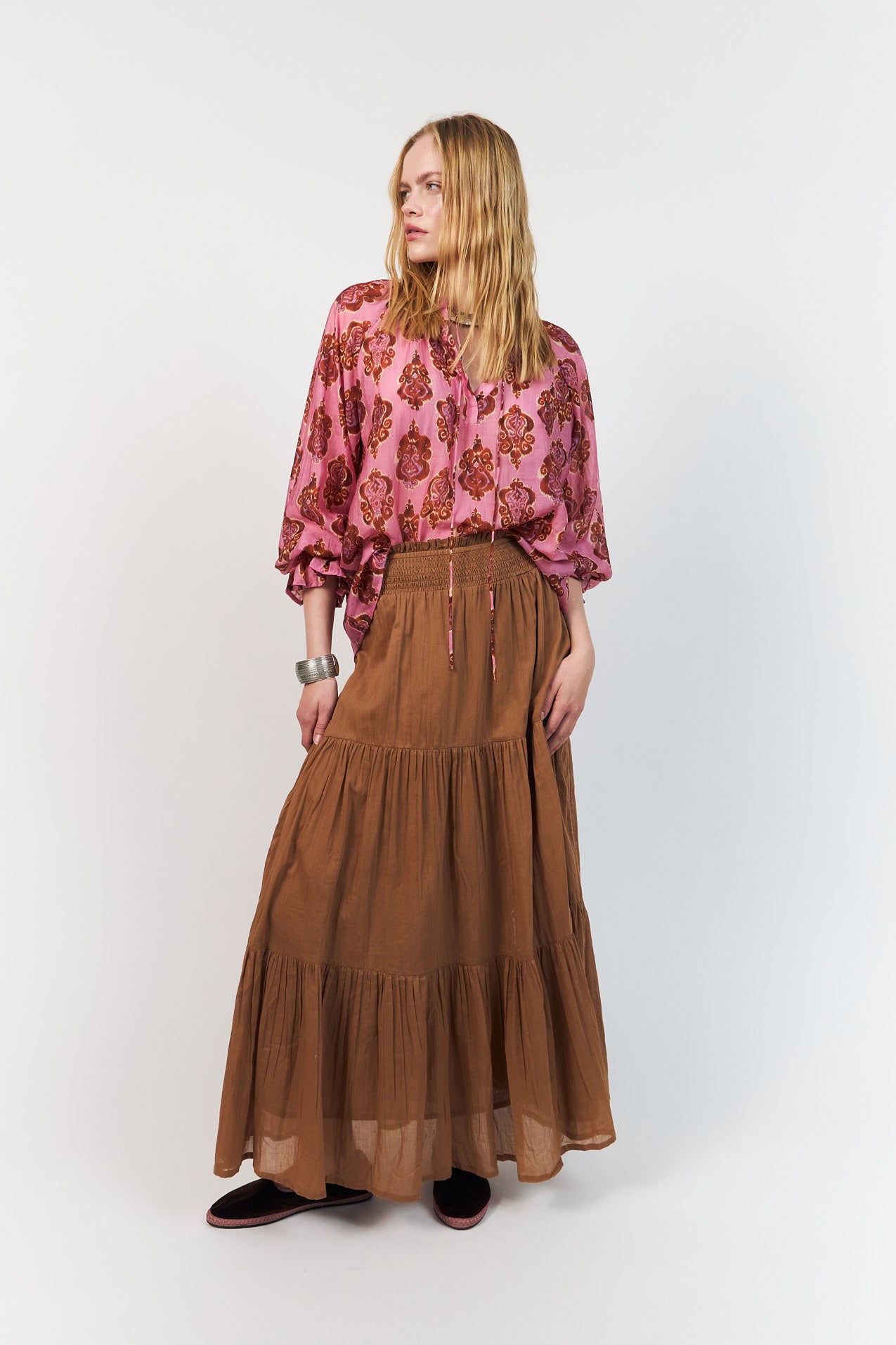 DiamondLL Maxi Skirt - Camel