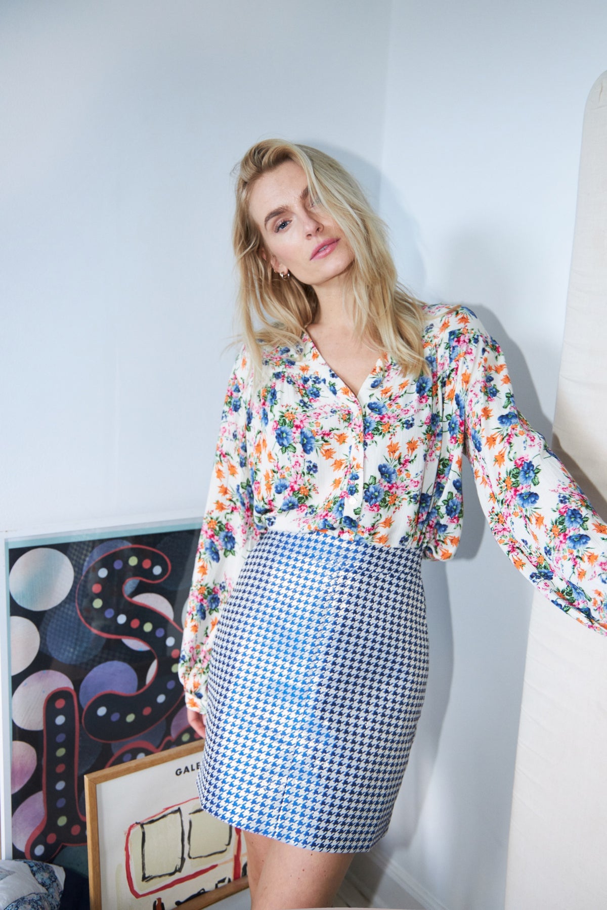 ElifLL Shirt LS - Flower Print