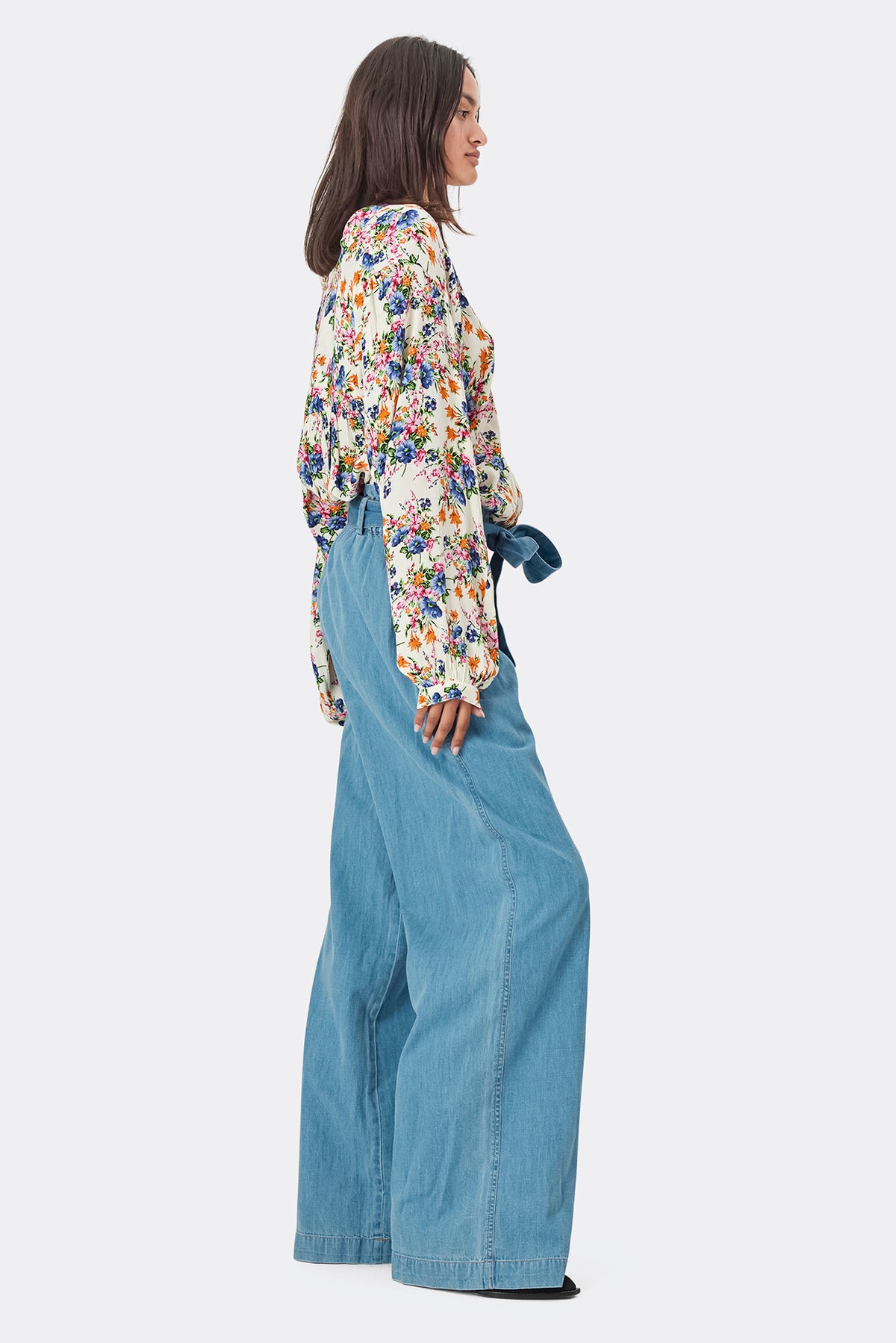 ElifLL Shirt LS - Flower Print