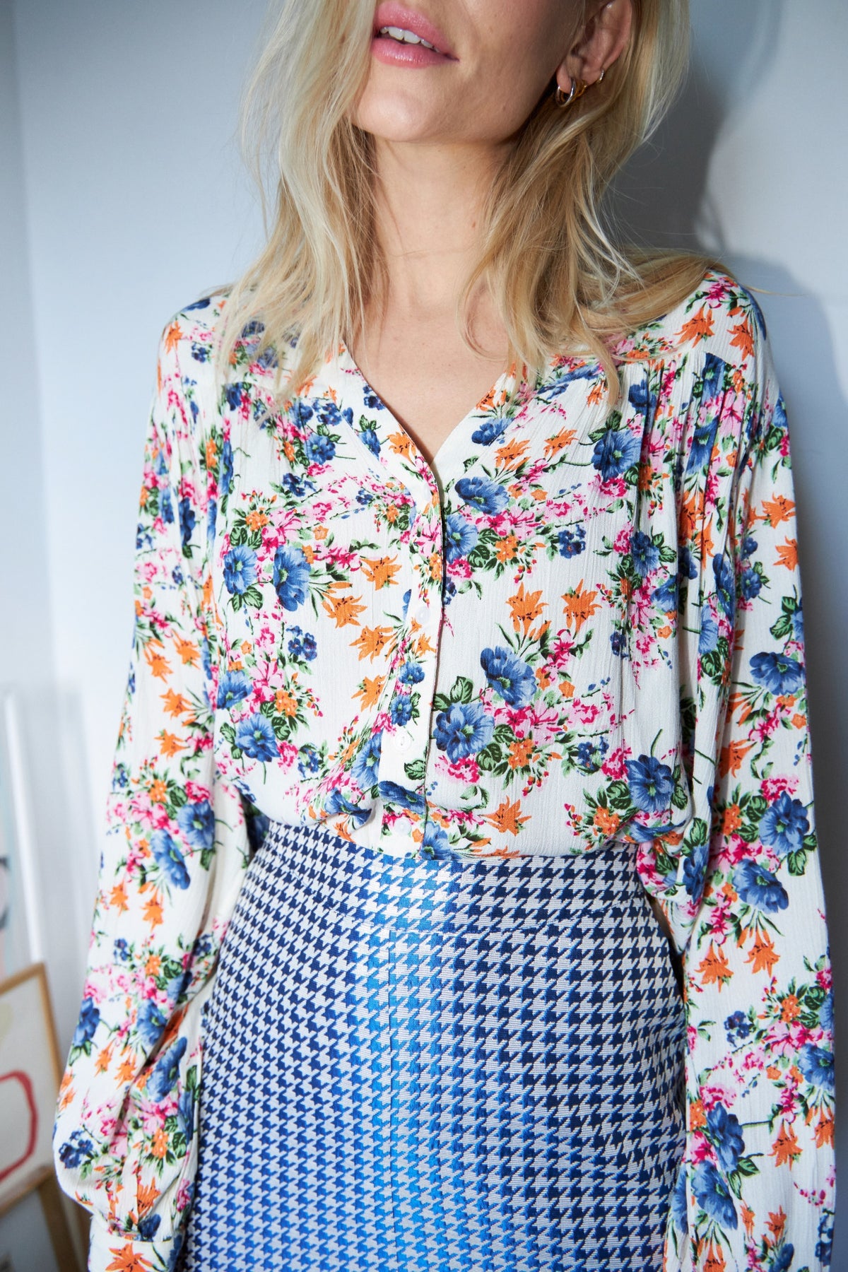 ElifLL Shirt LS - Flower Print