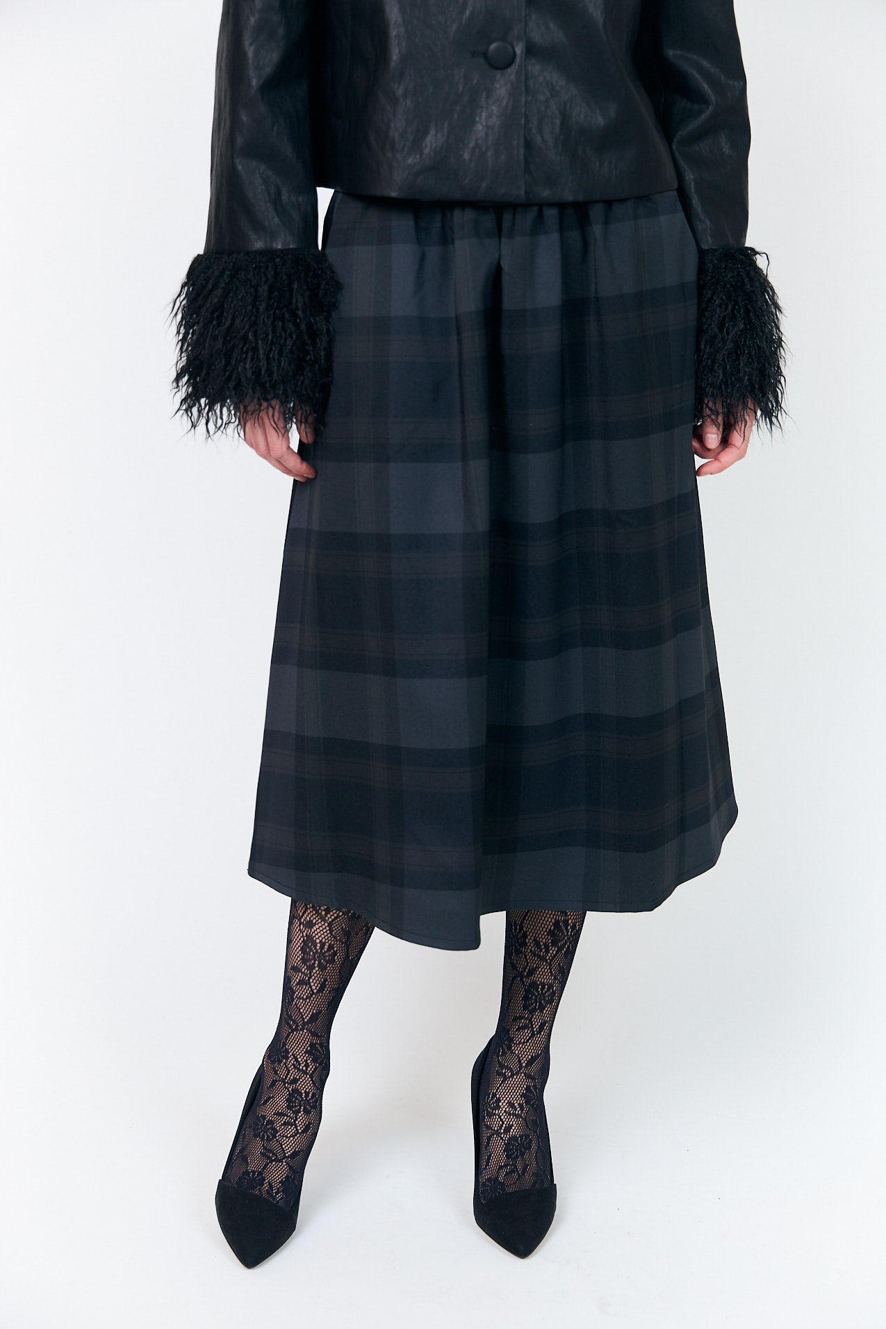 Lollys Laundry EllaLL Midi Skirt Skirt 14 Dark Grey