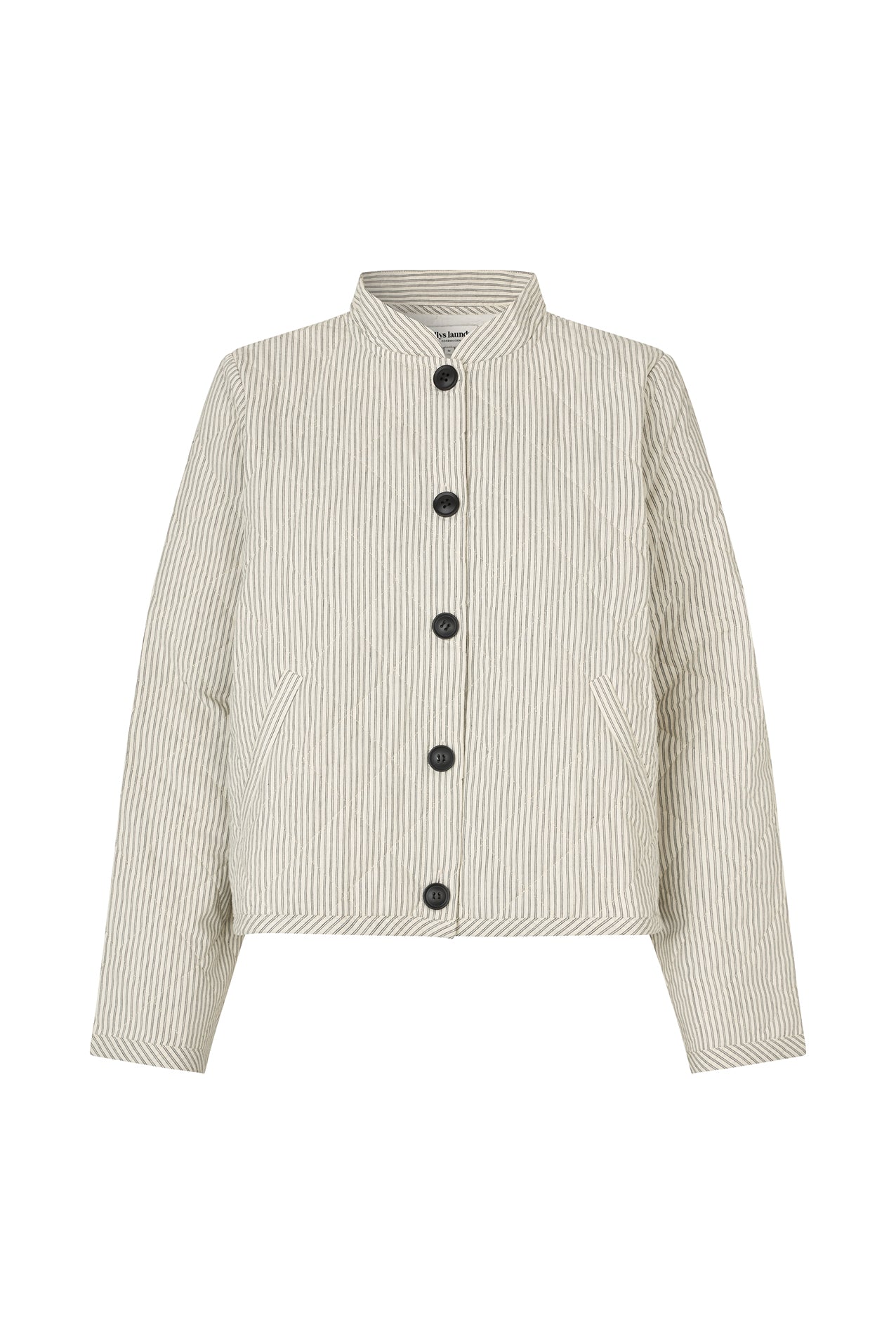 EmiliaLL Jacket in Dark Mokka Stripes | Lollys Laundry