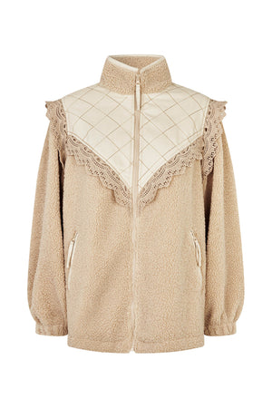 Lollys Laundry FalLL Teddy Jacket Outerwear 02 02 Creme