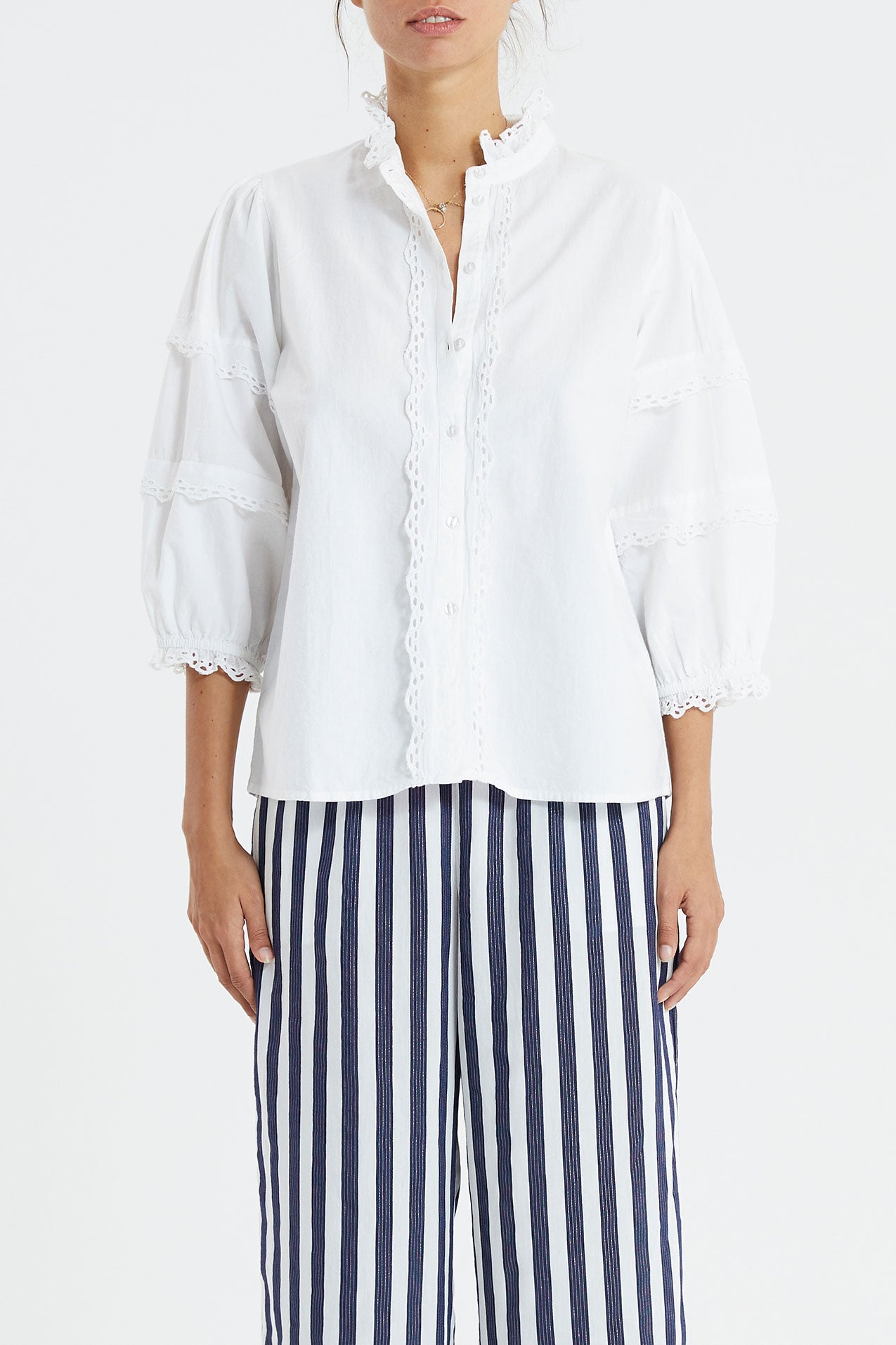 Lollys Laundry Faye Shirt Shirt 01 White