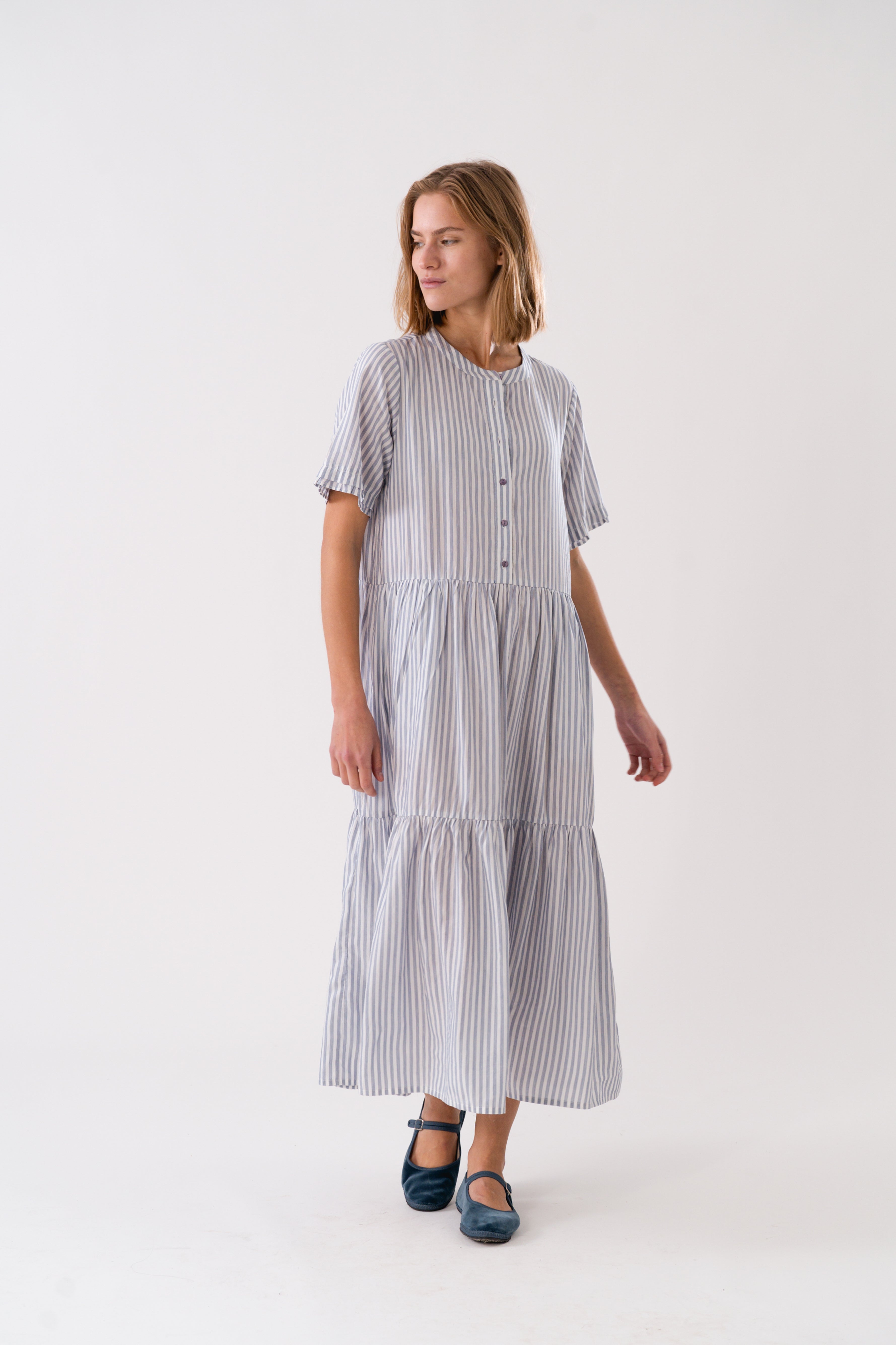 Lollys Laundry FieLL Midi Dress SS Dress 80 Stripe