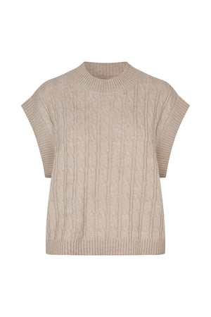 Lollys Laundry FinnLL Knit Vest Vest 08 Beige