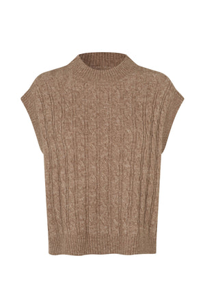 Lollys Laundry FinnLL Knit Vest Vest 58 Camel