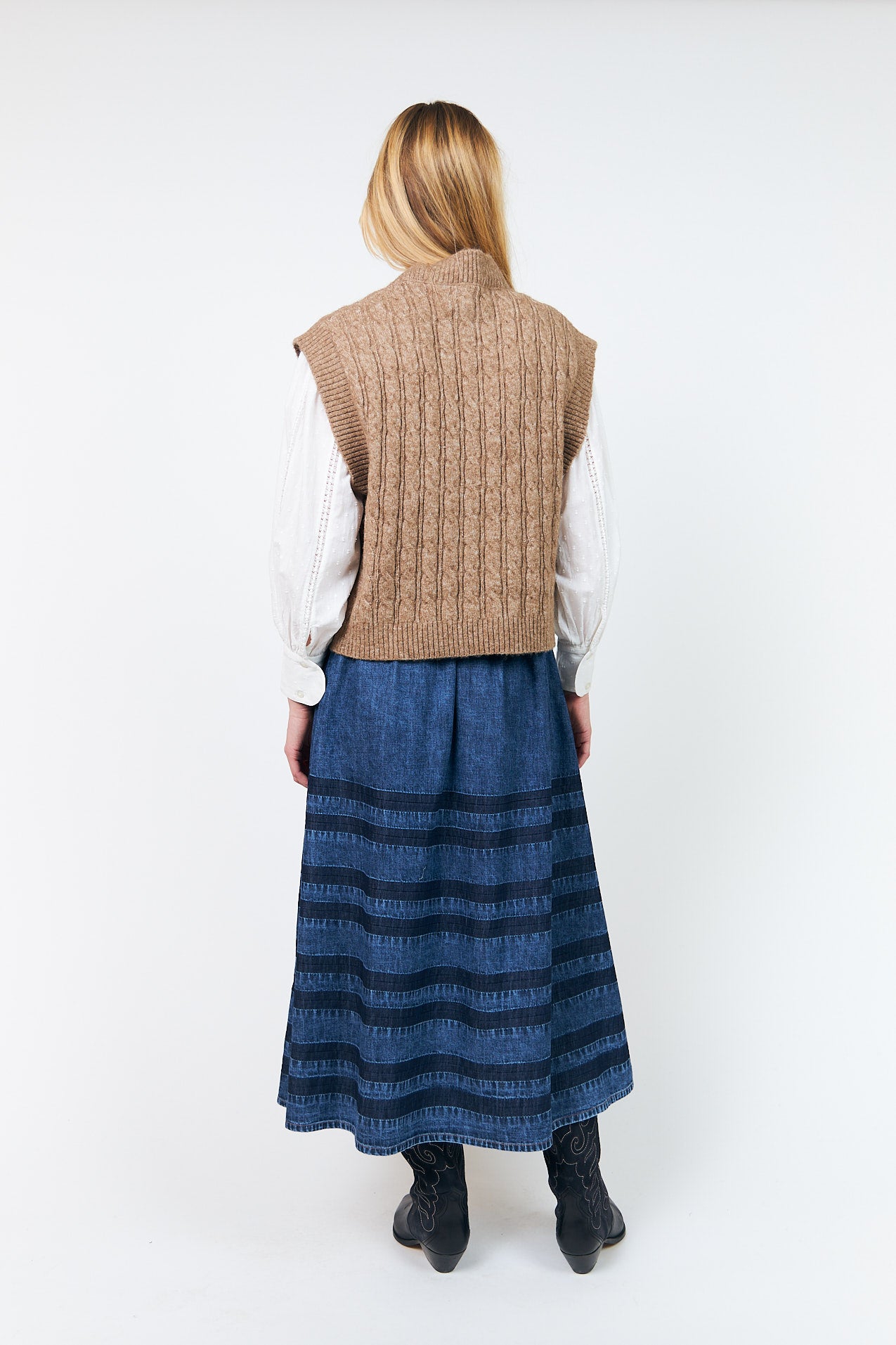 Lollys Laundry FinnLL Knit Vest Vest 58 Camel