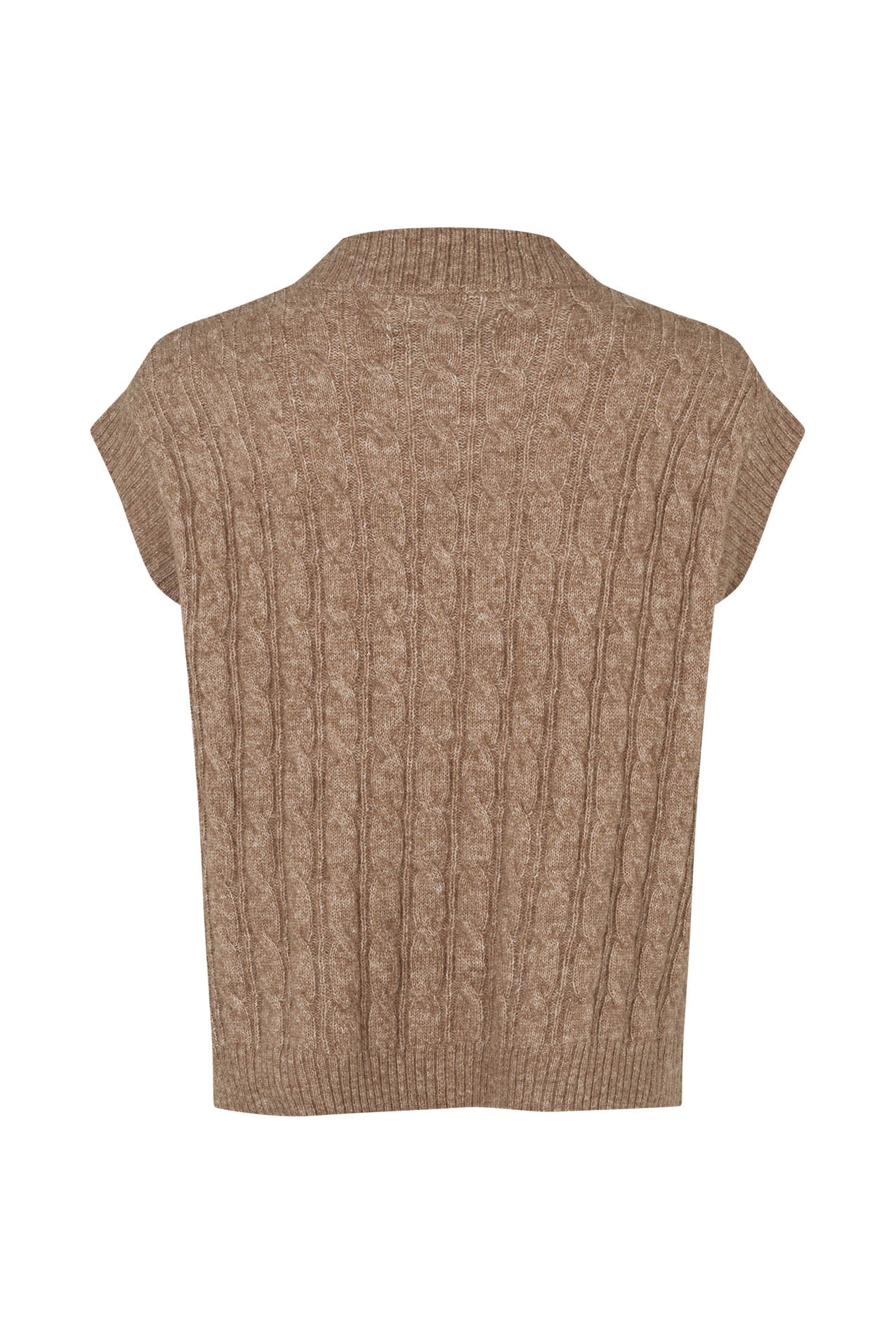 Lollys Laundry FinnLL Knit Vest Vest 58 Camel