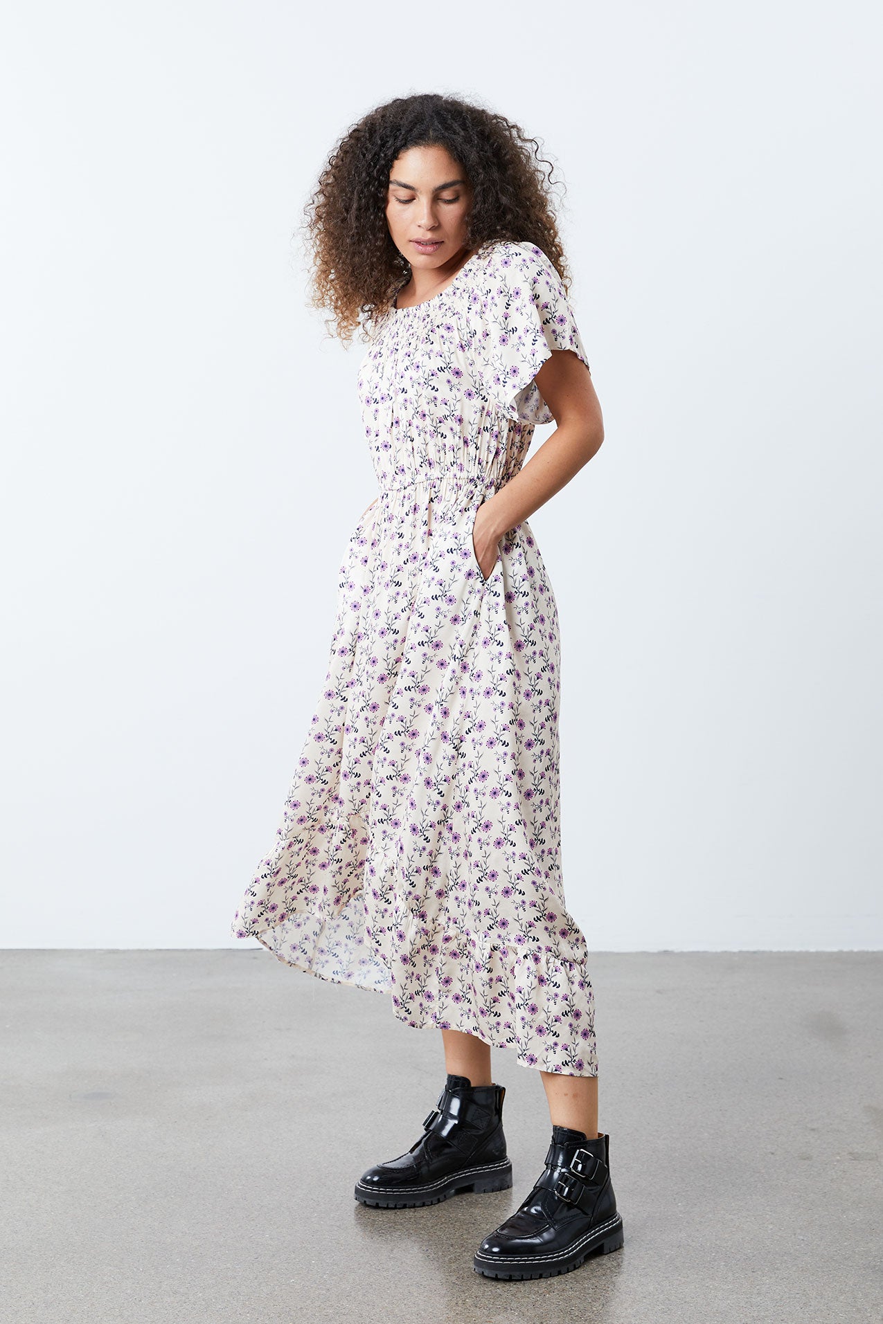 Lollys Laundry Flora Dress Dress 02 Creme