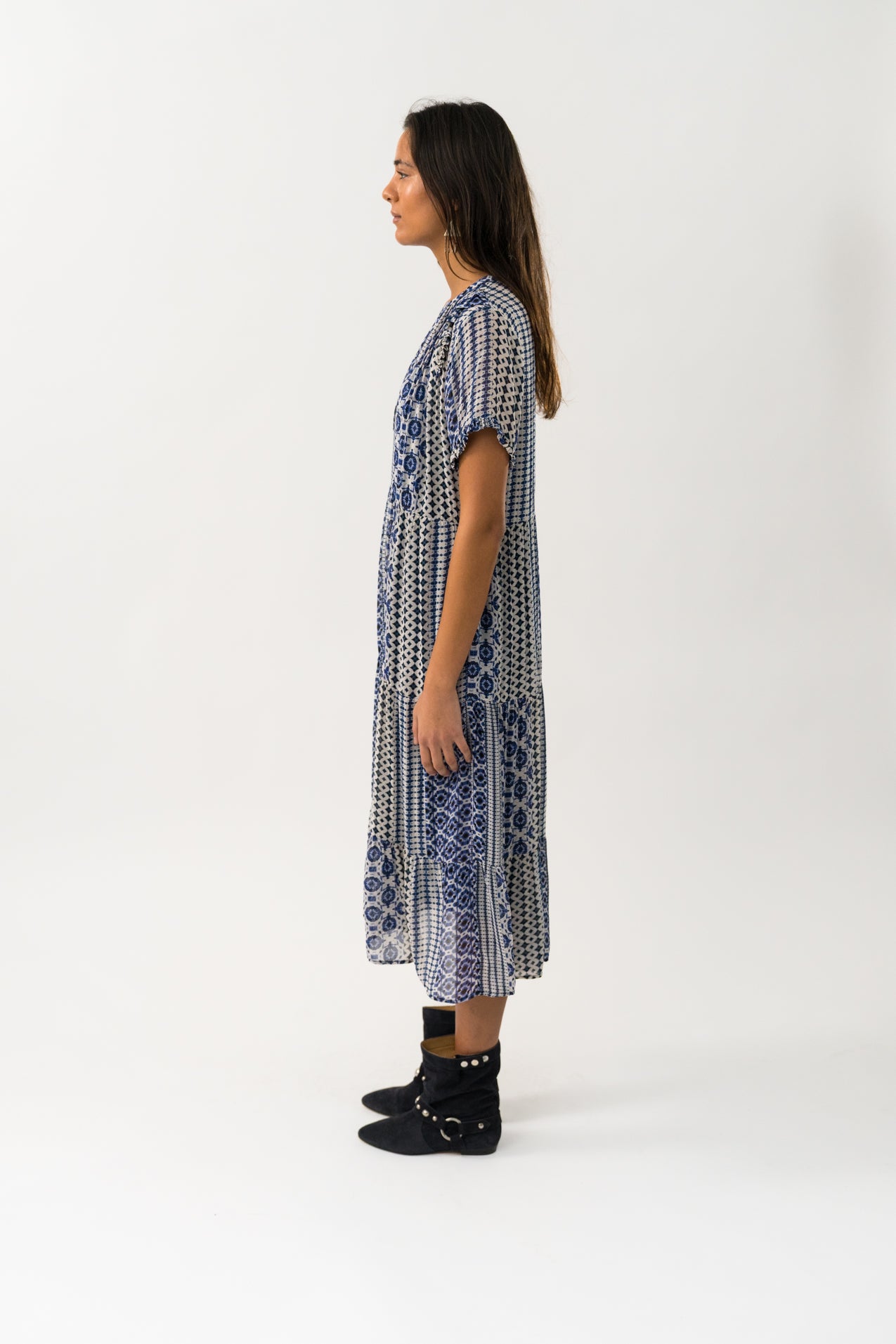 Lollys Laundry FreddyLL Midi Dress SS Dress 20 Blue