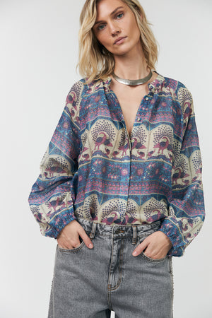 Lollys Laundry HaileyLL Shirt Shirt 20 Blue