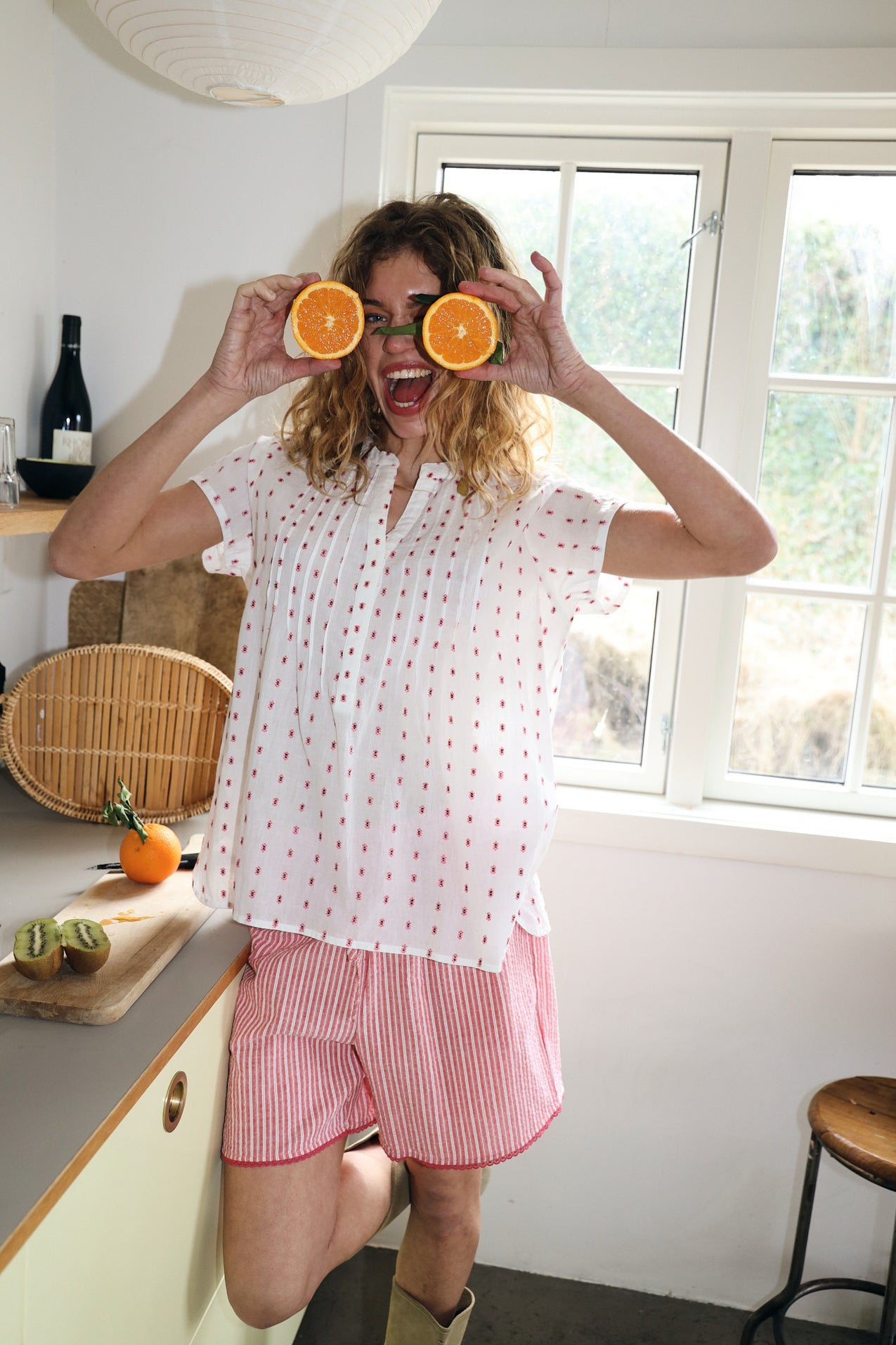 HeatherLL Bluse - Creme