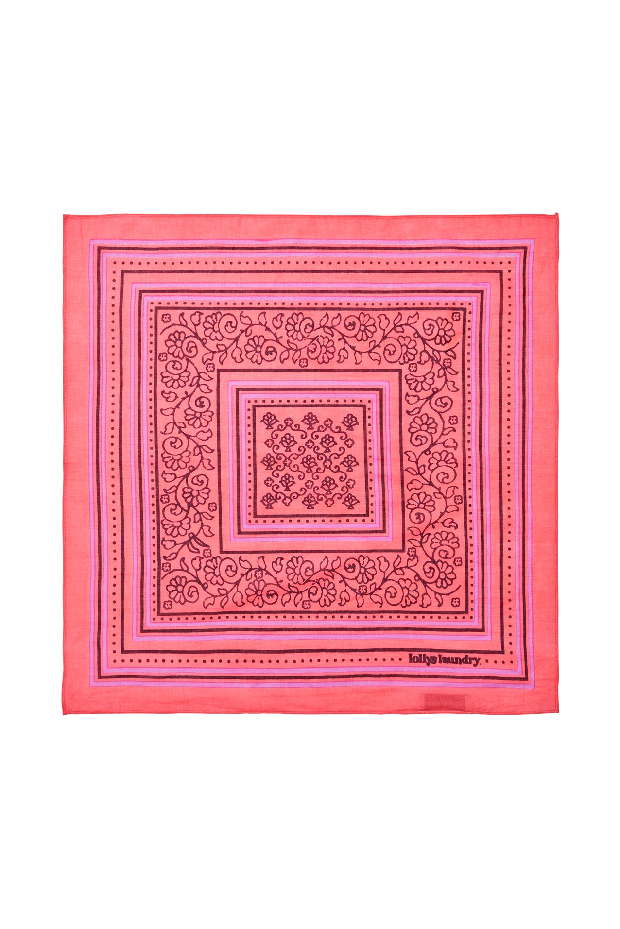 Lollys Laundry HemlockLL Bandana scarf 90 Coral