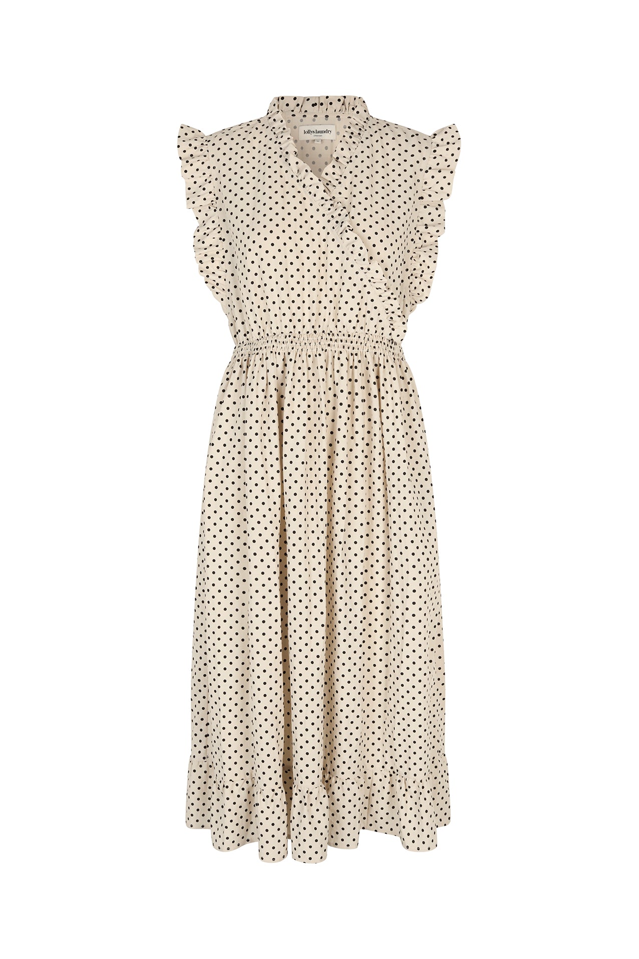 Lollys Laundry IdinaLL Midi Dress Dress 02 Creme