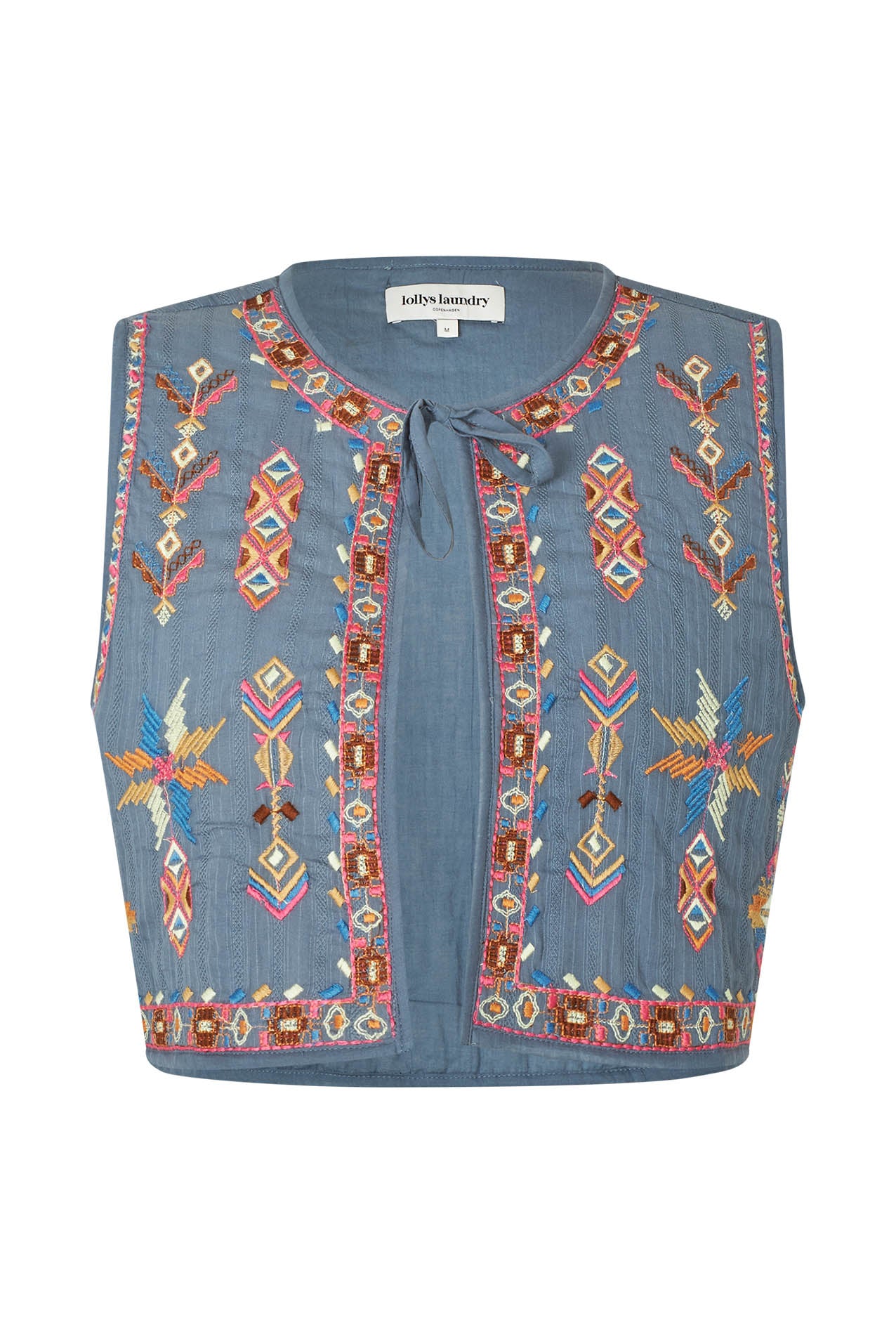 Lollys Laundry IlsaLL Vest Vest 29 Dusty Blue