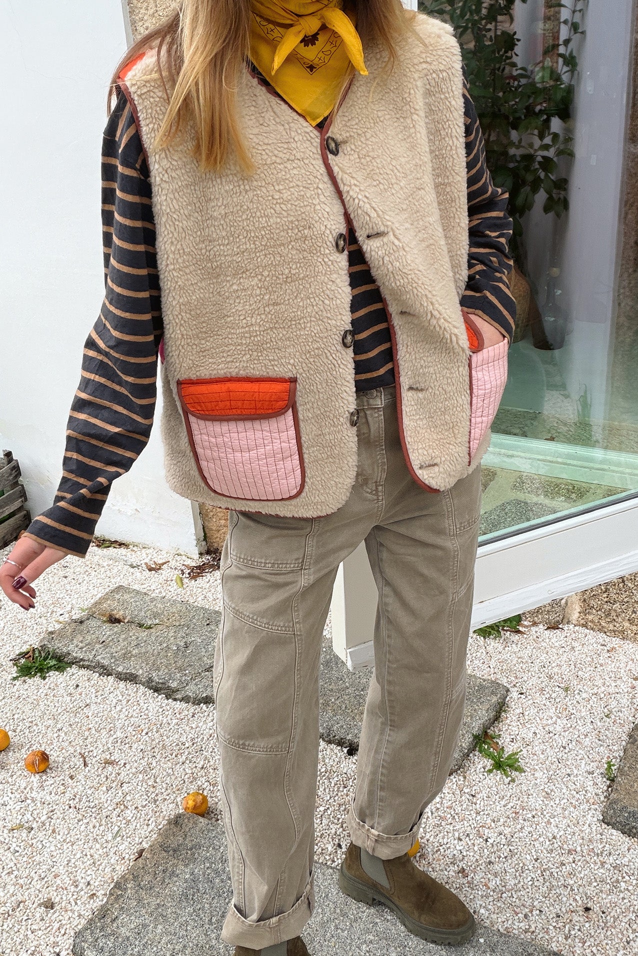 Lollys Laundry JaceLL Teddy Vest Vest 04 Sand