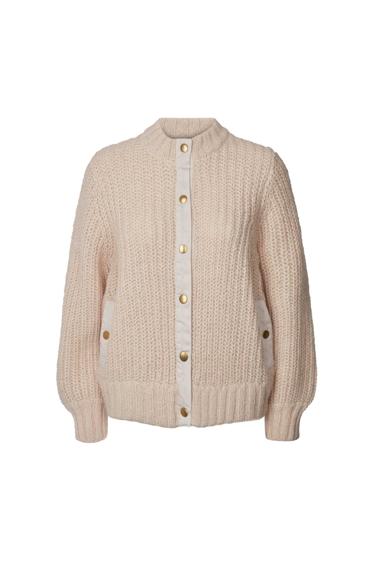 Lollys Laundry Jamie Cardigan Jumper 03 Ecru