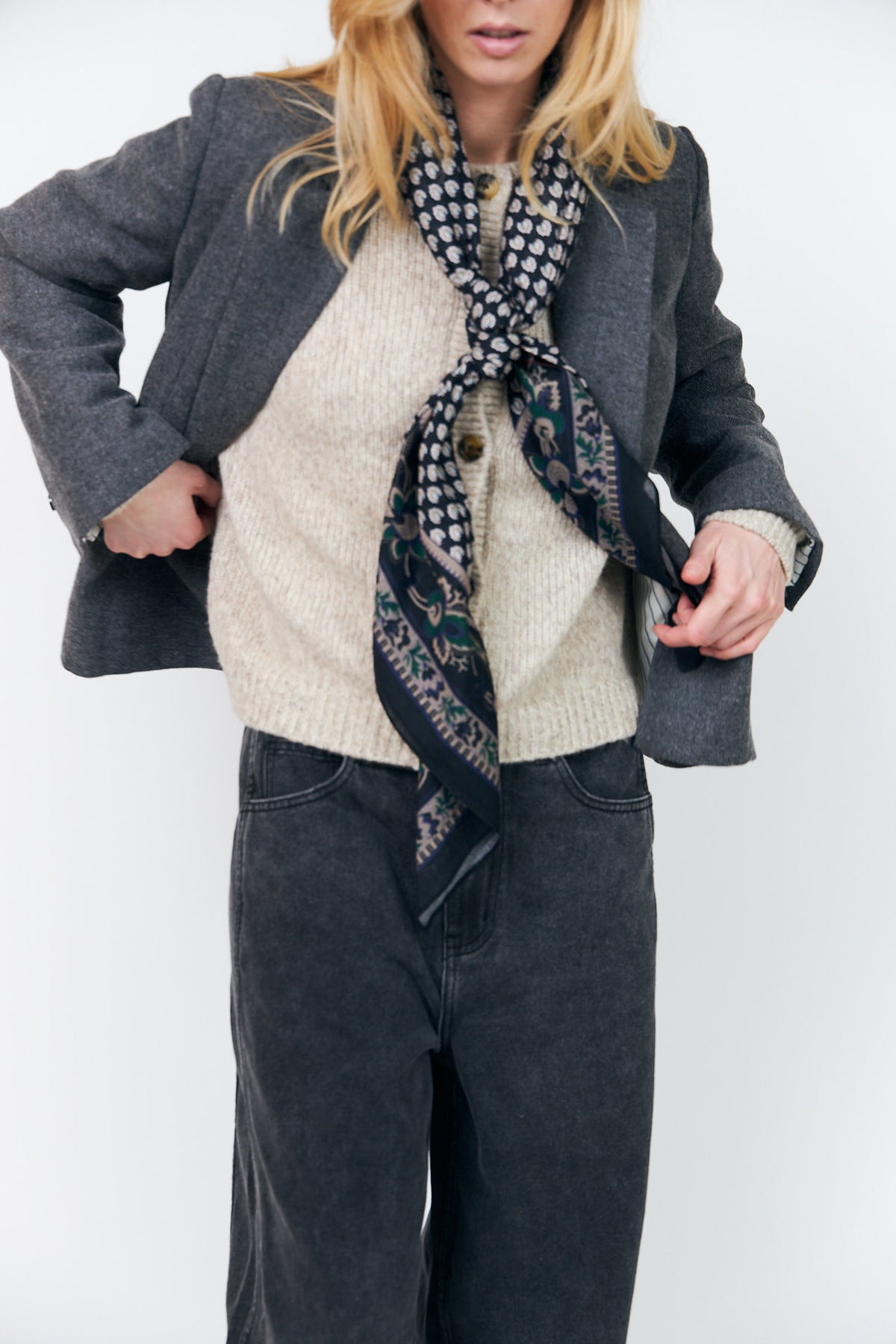Lollys Laundry JennaLL Big Scarf Scarf 99 Black