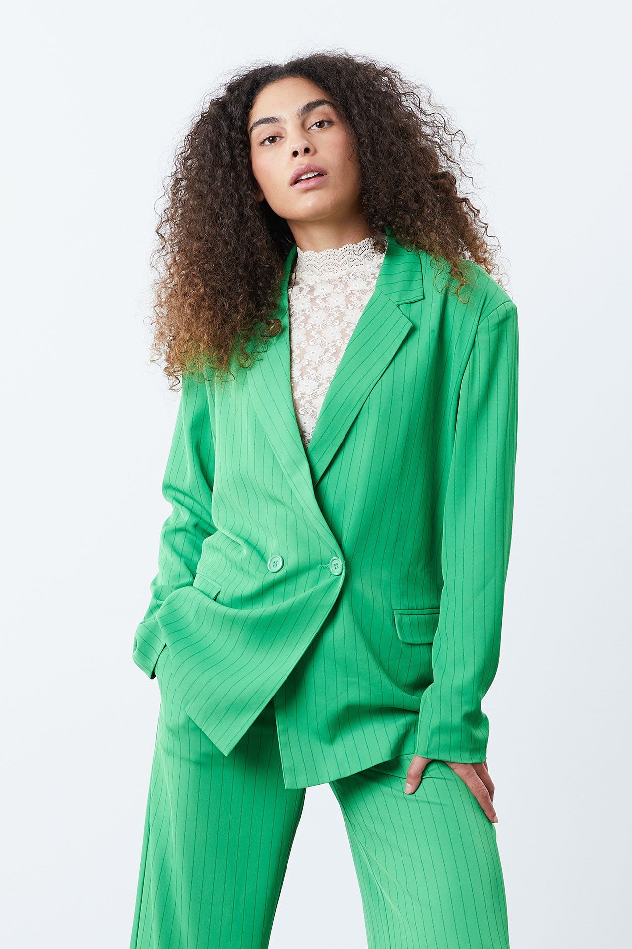 Lollys Laundry Jolie Blazer Jacket 40 Green