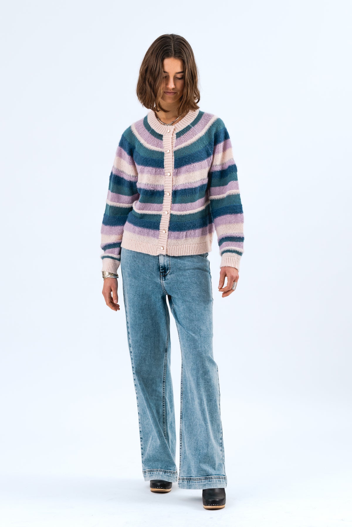 Lollys Laundry JorkLL Knit Cardigan Cardigan 52 Lavender