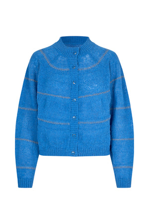 Lollys Laundry JorkLL Knit Cardigan Cardigan 97 Neon Blue