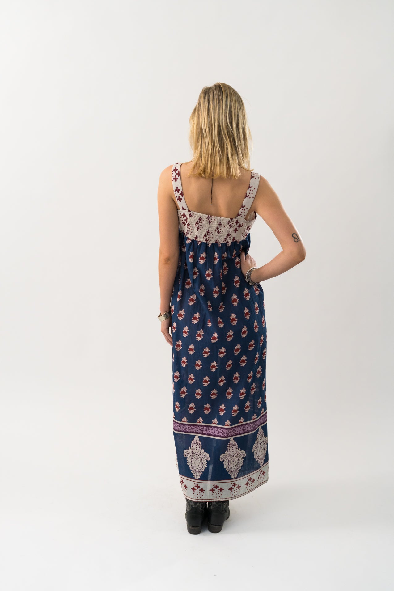 Lollys Laundry KiaLL Maxi Dress SL Dress 23 Dark Blue