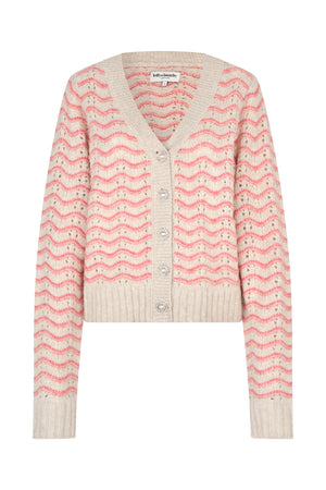 Lollys Laundry LanoLL Cardigan Knit Cardigan 51 Pink