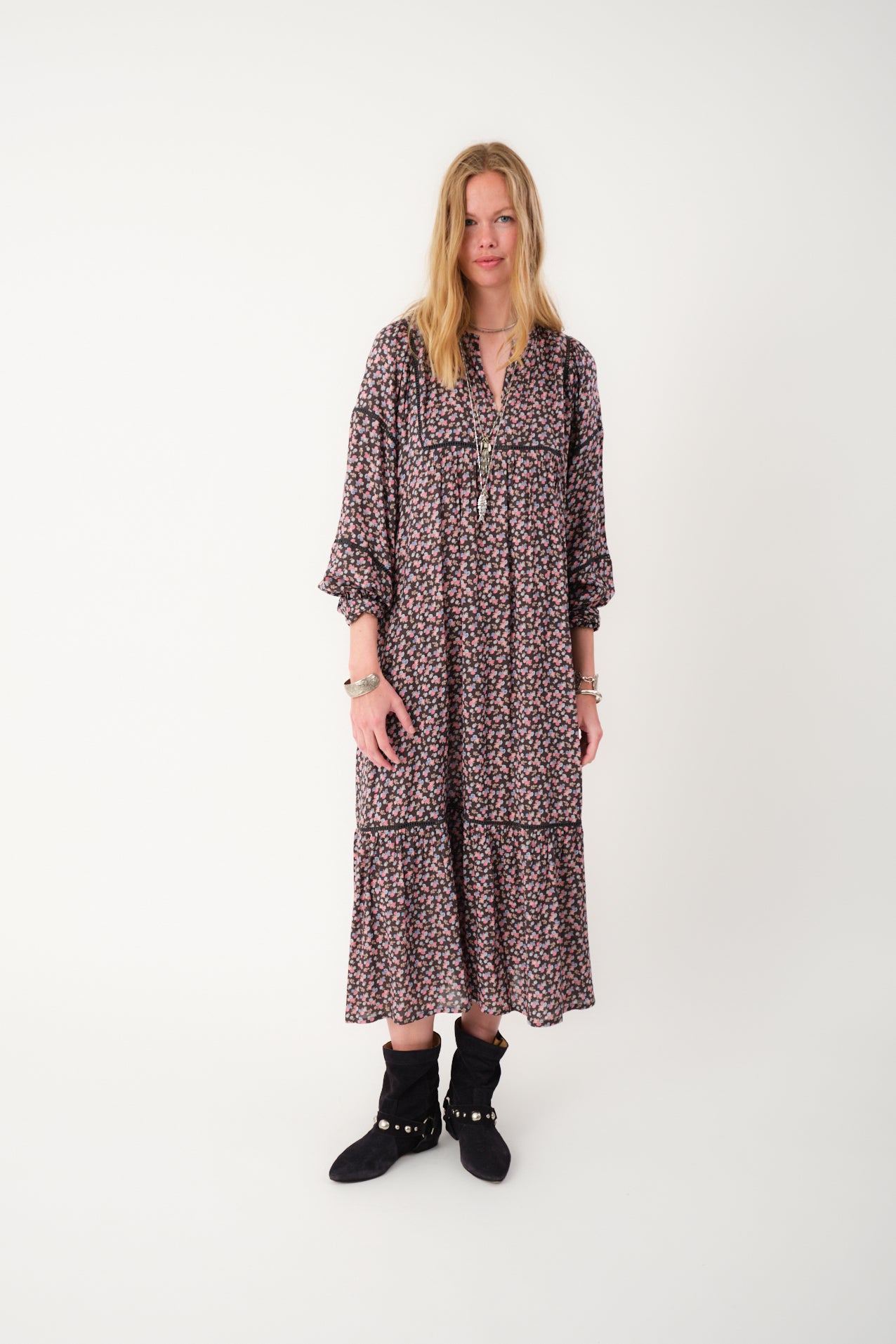 Lollys Laundry LatourLL Maxi Dress Dress 18 Washed Black