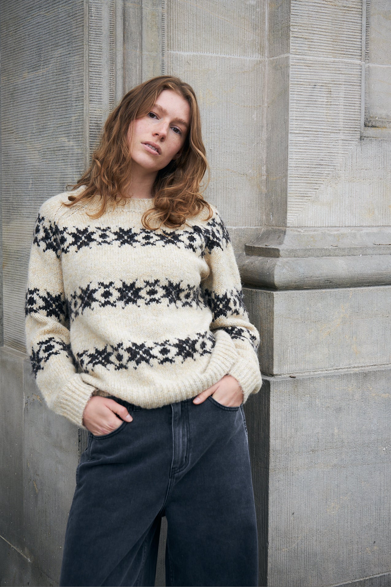 Lollys Laundry LattieLL Knit Jumper 02 Creme