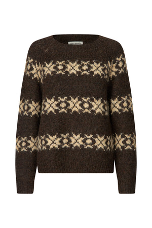 Lollys Laundry LattieLL Knit Jumper 87 Dark Mokka