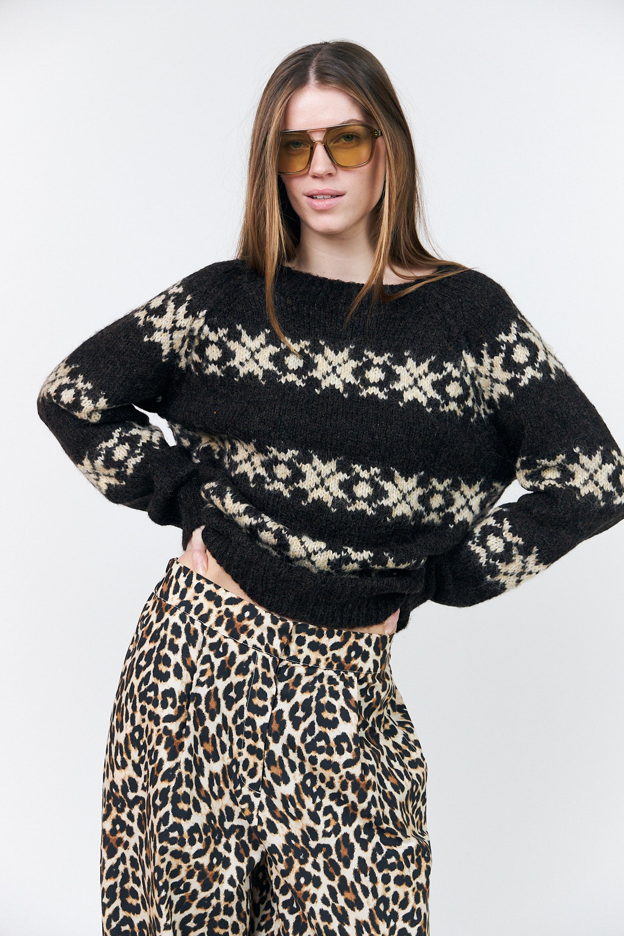 Lollys Laundry LattieLL Knit Jumper 87 Dark Mokka