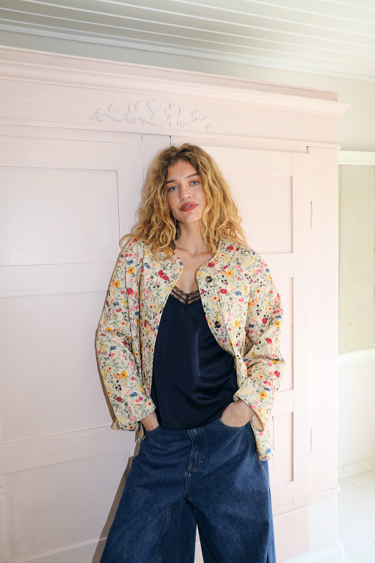 小物 LILY FLOWER LONG BELT l jacket LilyLL quilted jacket with floral print | Lollys Laundry
