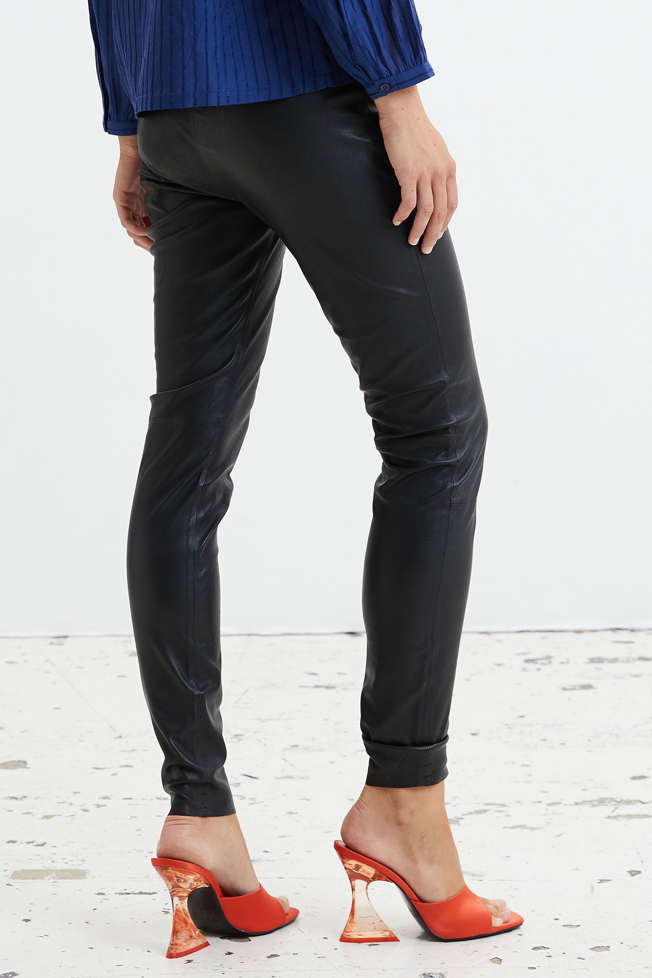 Lollys Laundry LollyLL Leather Legging Legging 99 Black