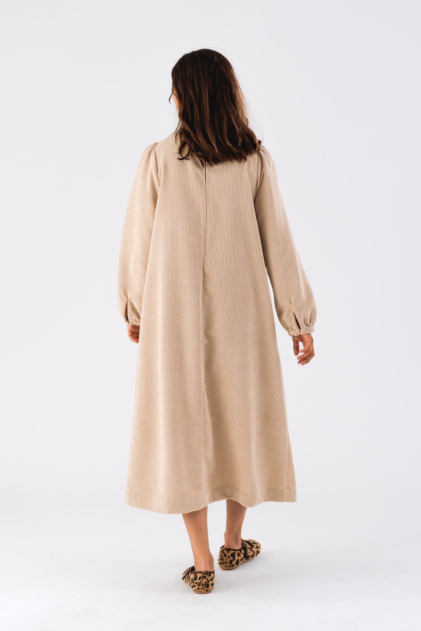 Lollys Laundry LucasLL Midi Dress LS Dress 04 Sand