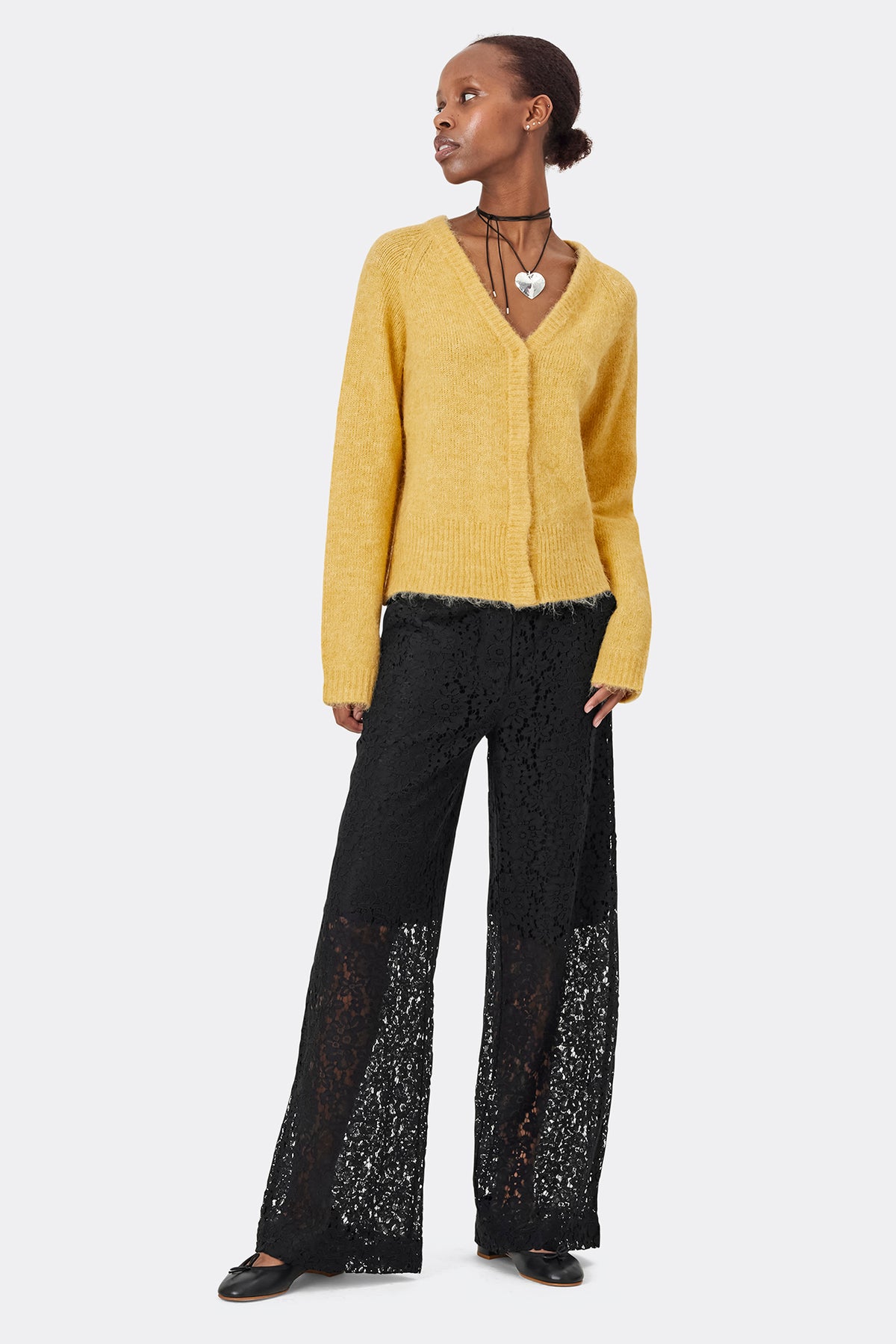 Lollys Laundry LucilleLL Cardigan LS Cardigan 39 Yellow