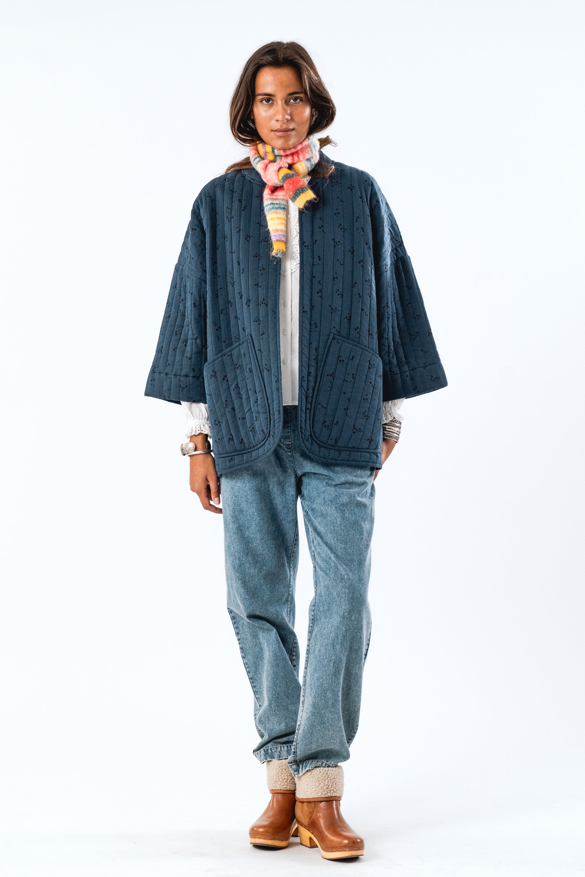 Lollys Laundry LuluLL Jacket 3/4 Kimono 23 Dark Blue