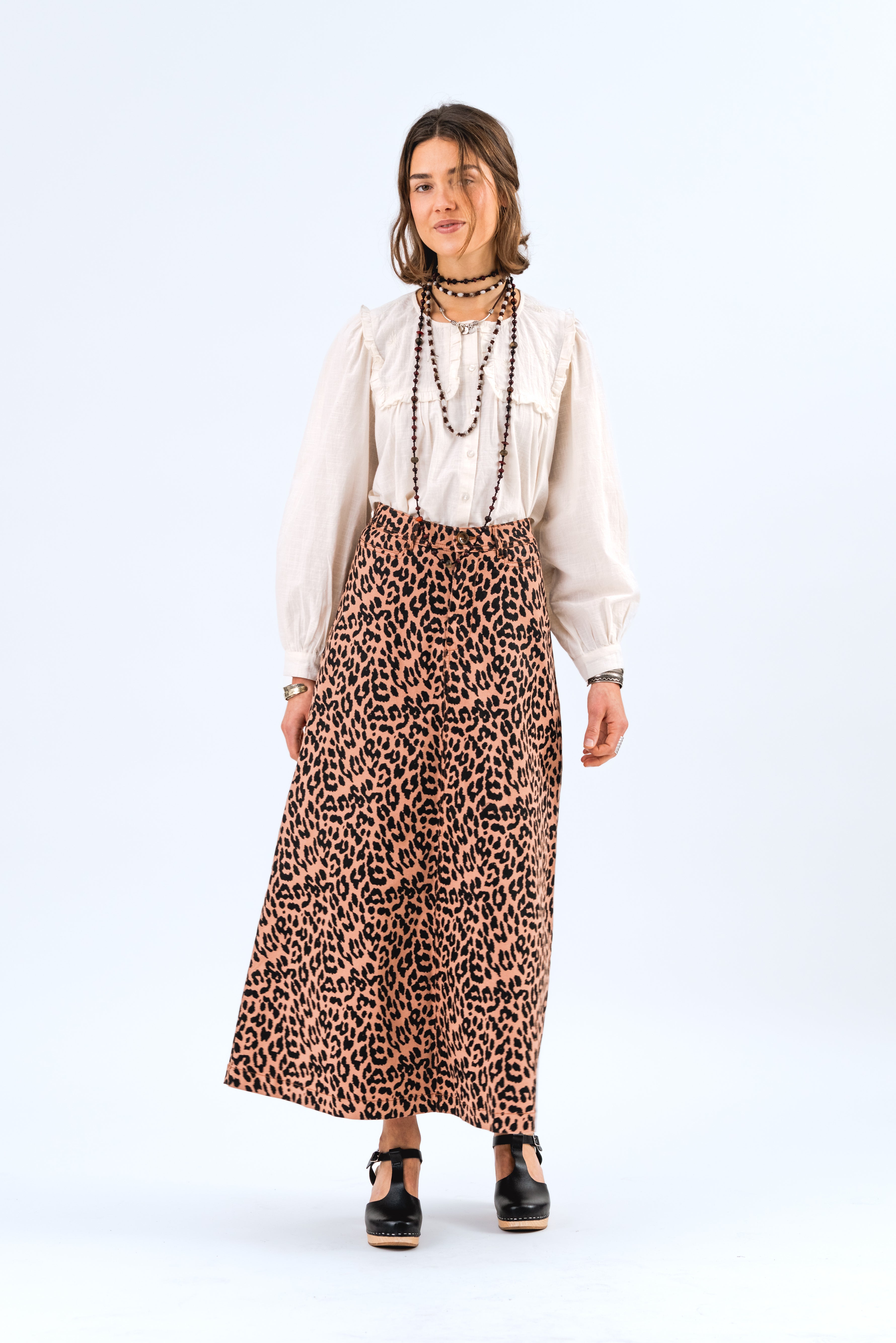 Lollys Laundry LunaLL Maxi Skirt Skirt 72 Leopard Print