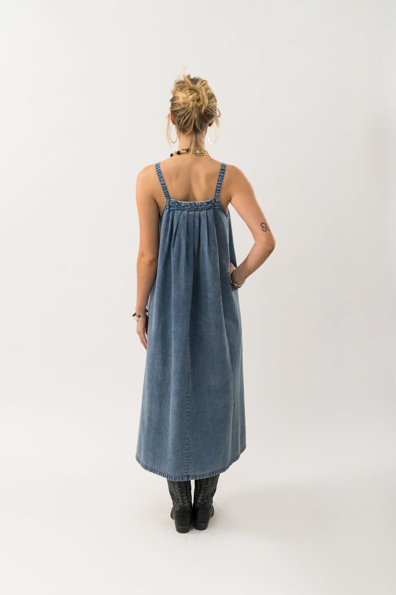 Lollys Laundry LungoLL Maxi Dress Dress 100 Washed Denim