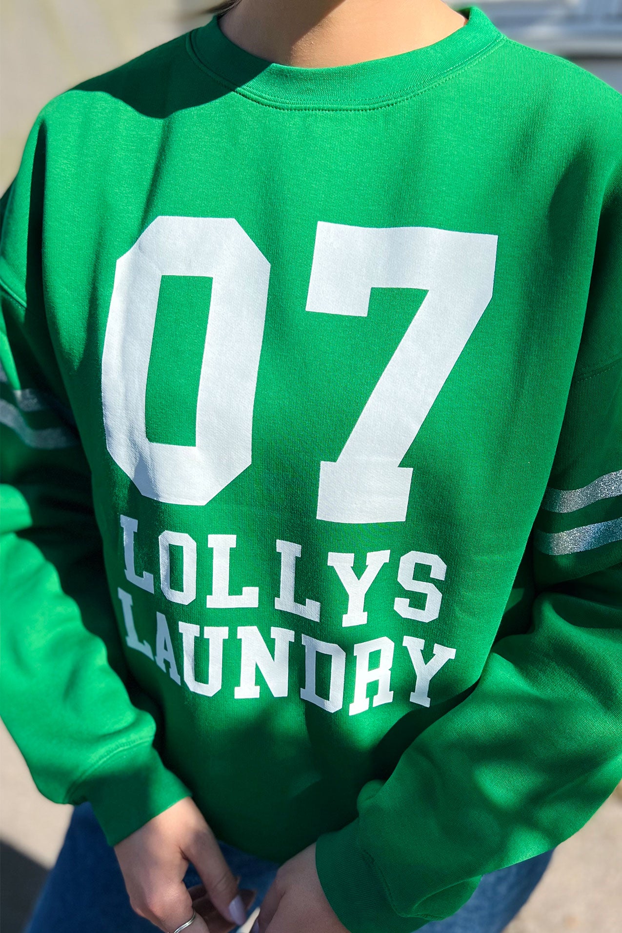 Lollys Laundry Madrid Sweat Shirt 40 Green