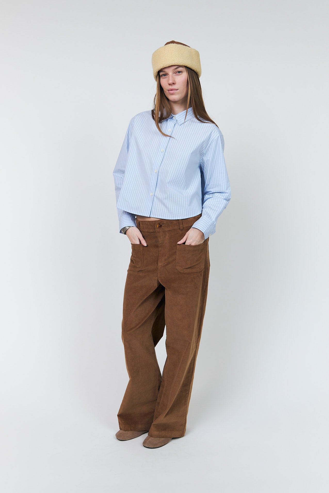 Lollys Laundry MarinaLL Cropped Shirt Shirt 22 Light Blue