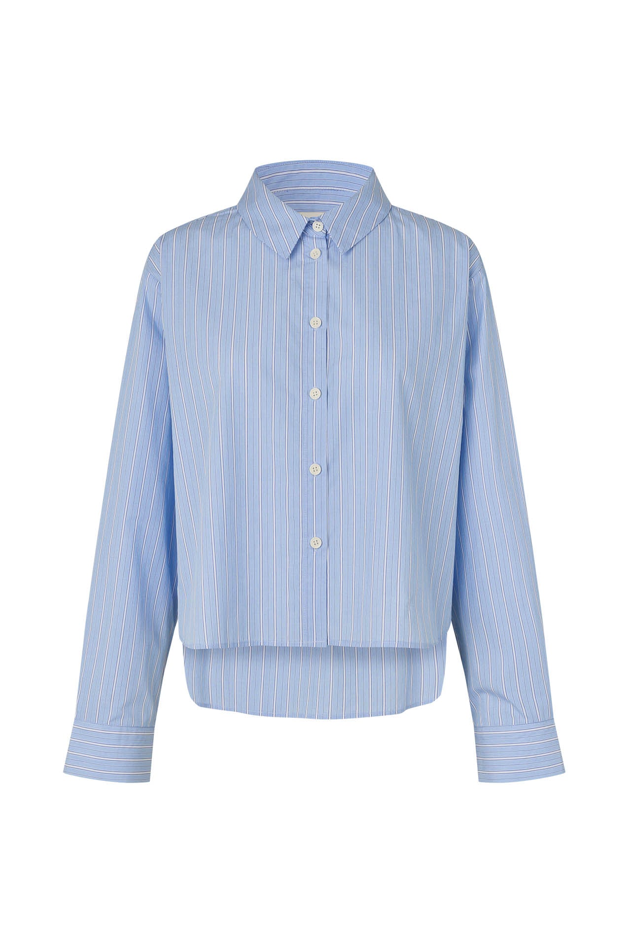 Lollys Laundry MarinaLL Cropped Shirt Shirt 22 Light Blue