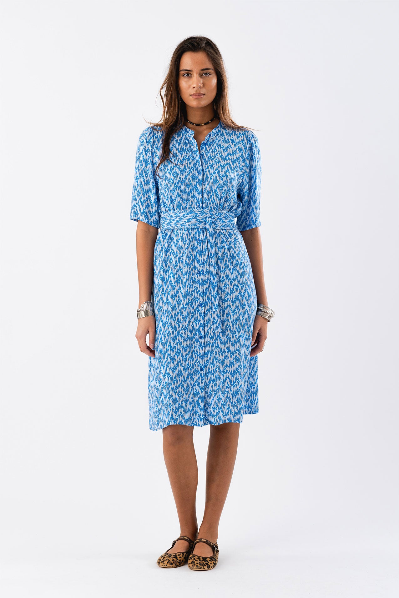 MataLL Midi Dress - Blue
