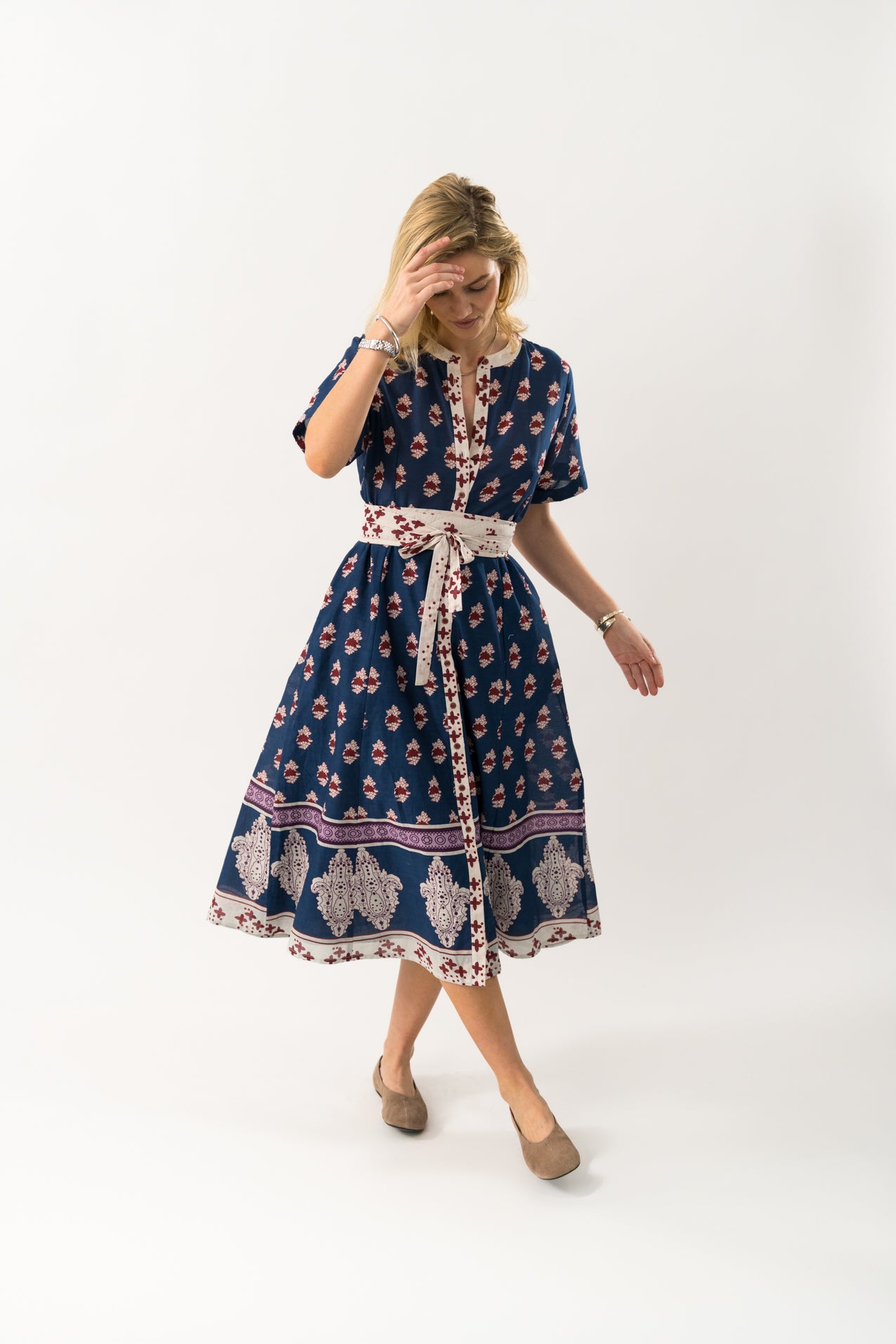 Lollys Laundry MataLL Midi Dress SS Dress 23 Dark Blue