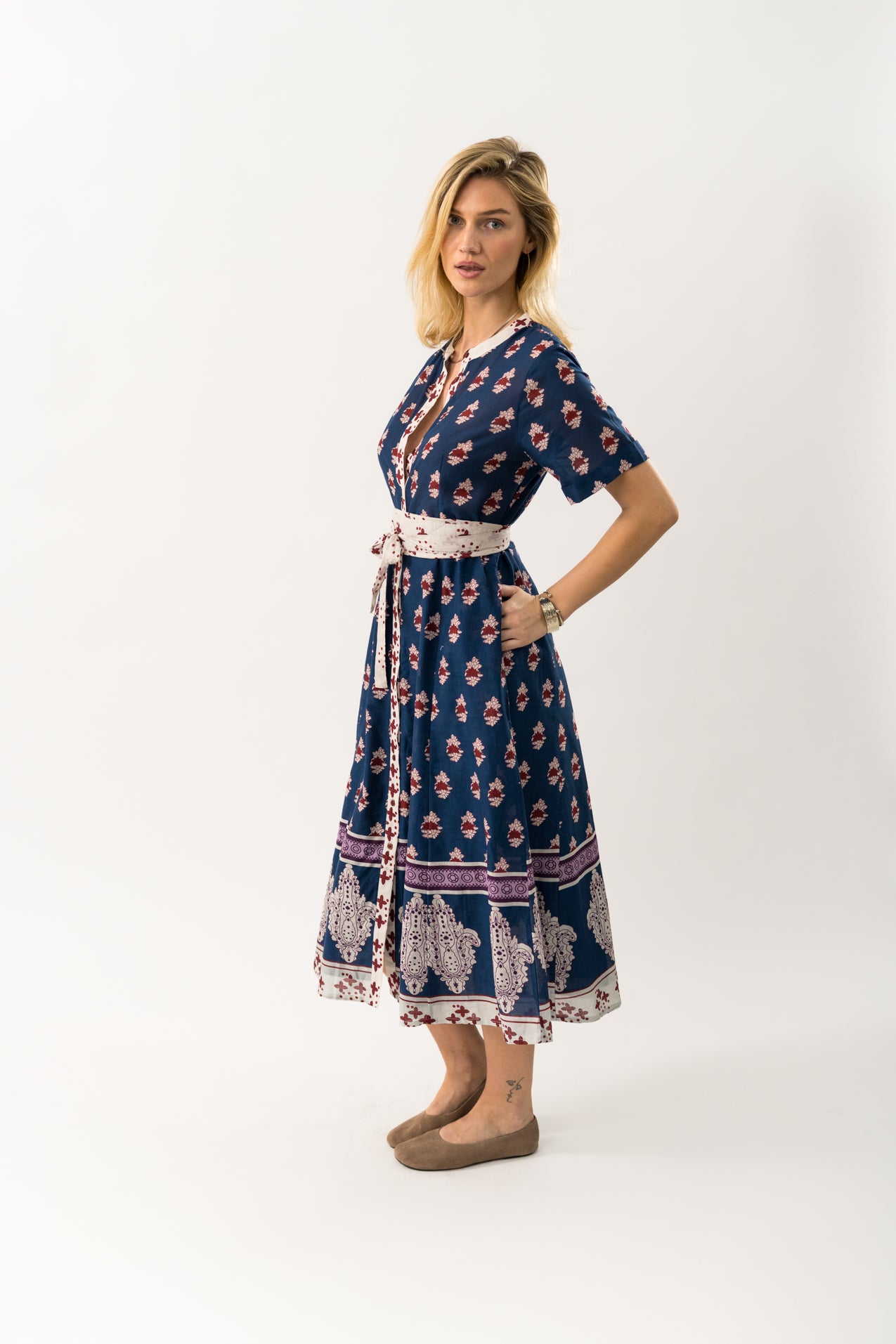 Lollys Laundry MataLL Midi Dress SS Dress 23 Dark Blue