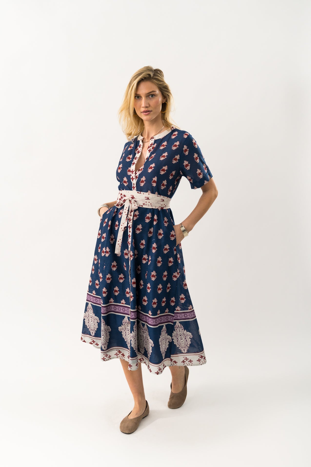 Lollys Laundry MataLL Midi Dress SS Dress 23 Dark Blue