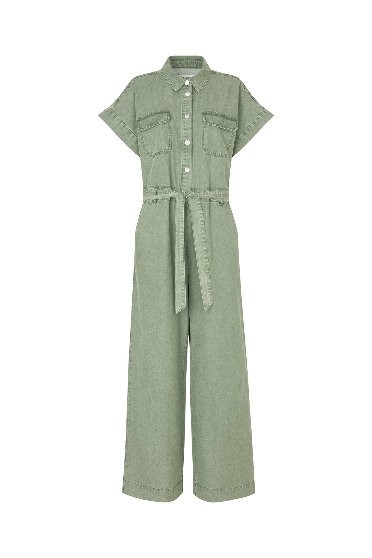 MathildeLL Denim Jumpsuit in Dusty Green | Lollys Laundry