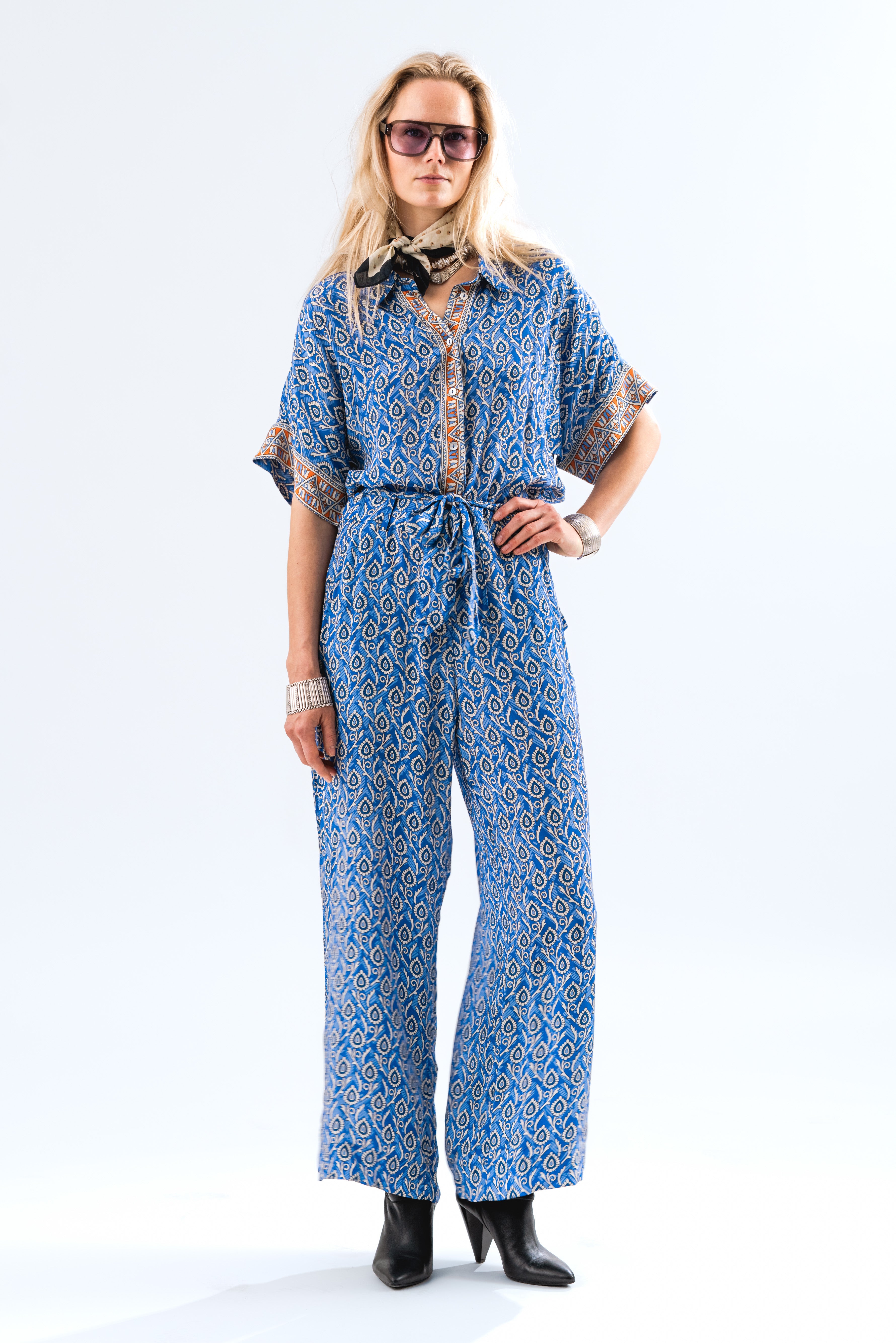 Lollys Laundry MathildeLL Jumpsuit SS Jumpsuit 20 Blue