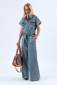 MathildeLL Jumpsuit SS - Blue